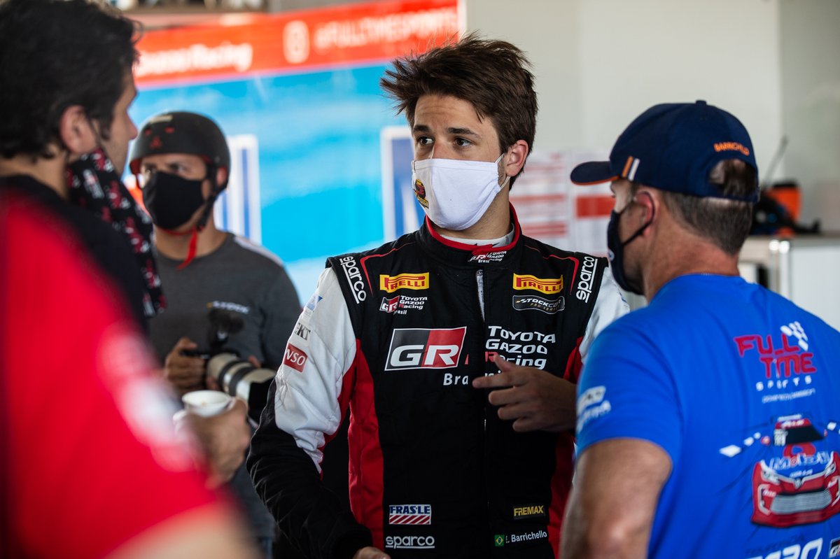 Dudu Barrichello conversa com pai, Rubens