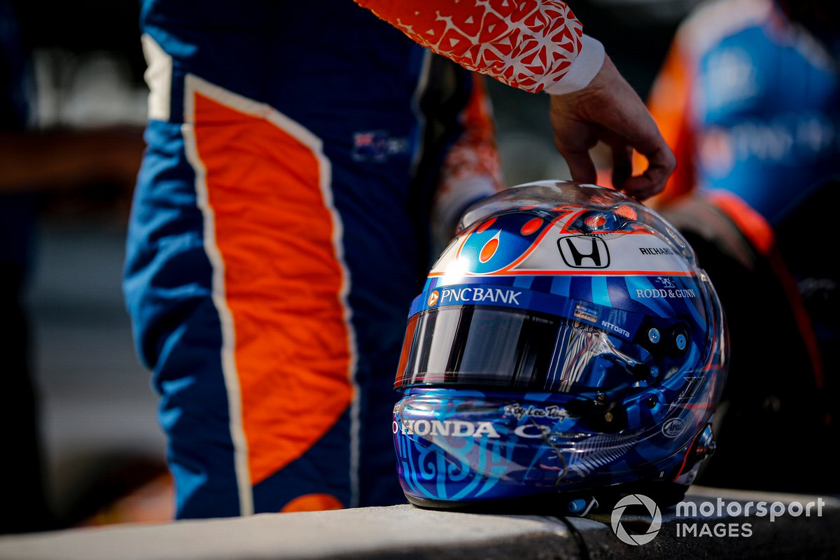 Scott Dixon, Chip Ganassi Racing Honda, helmet