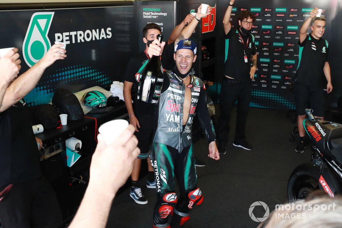 Il vincitore della gara Fabio Quartararo, Petronas Yamaha SRT