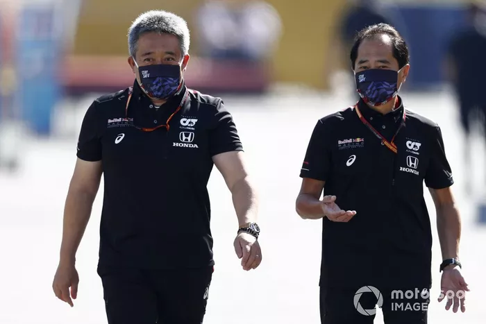 Masashi Yamamoto, directeur, Honda Motorsport et Toyoharu Tanabe, directeur technique F1, Honda