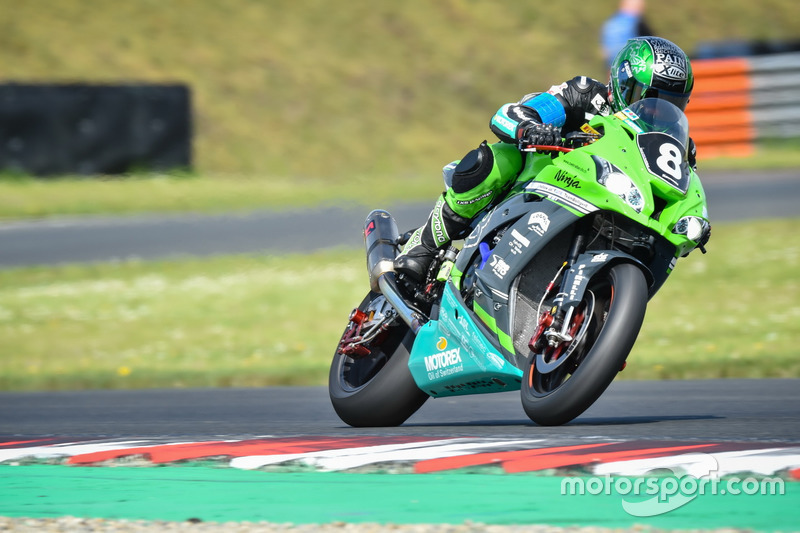 #8 Team Bolliger Switzerland, Kawasaki ZX 10R: Horst Saiger, Roman Stamm, MichaÎl Savary