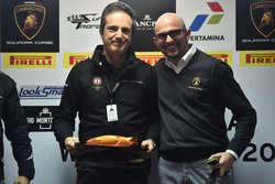 Tancredi Pagiaro, titolare e team principal di Lazarus, e Giorgio Sanna, head of motorsport di Automobili Lamborghini