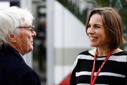 Bernie Ecclestone mit Claire Williams, stellvertetende Williams-Teamchefin