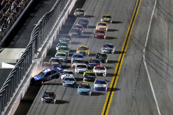 Crash: Kyle Larson, Chip Ganassi Racing Chevrolet
