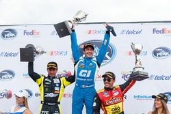 Podium: winner Michel Jourdain Jr. Jourdain Motorsports; second place Homero Richards, H Richards, third place Xavi Razo, 2b Racing