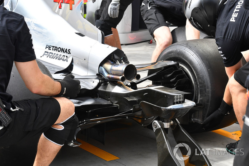 Arrière de la Mercedes-Benz F1 W08