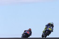 Valentino Rossi, Yamaha Factory Racing; Maverick Viñales, Yamaha Factory Racing