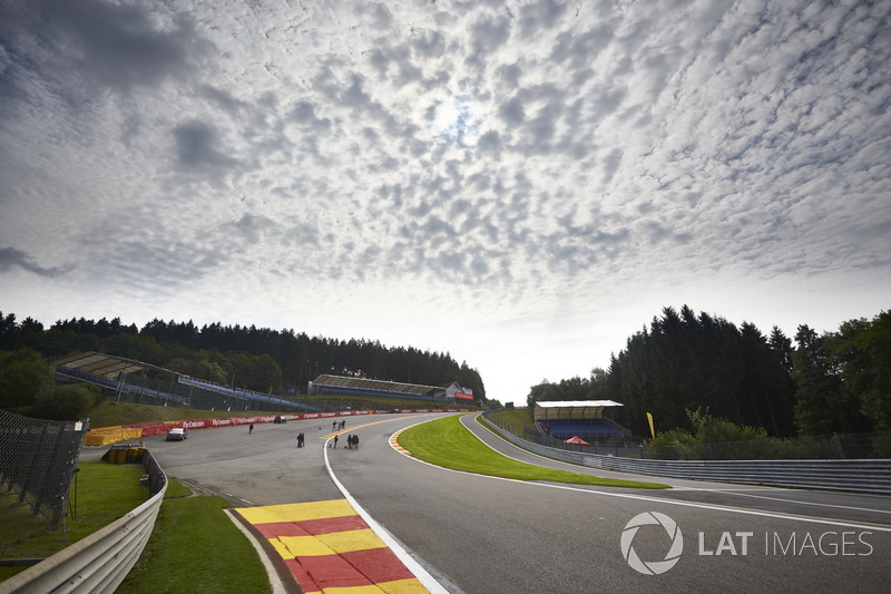 A scenic view of Eau Rouge