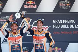 Podium: Ganador, Dani Pedrosa, Repsol Honda Team, segundo, Marc Márquez, Repsol Honda Team