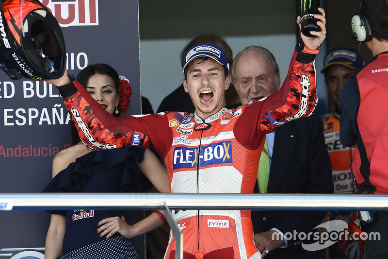 Podium: tercero, Jorge Lorenzo, Ducati Team