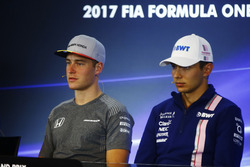 FIA press conference: Max Verstappen, Red Bull Racing, Stoffel Vandoorne, McLaren, Esteban Ocon, For