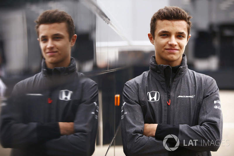 McLaren junior driver Lando Norris