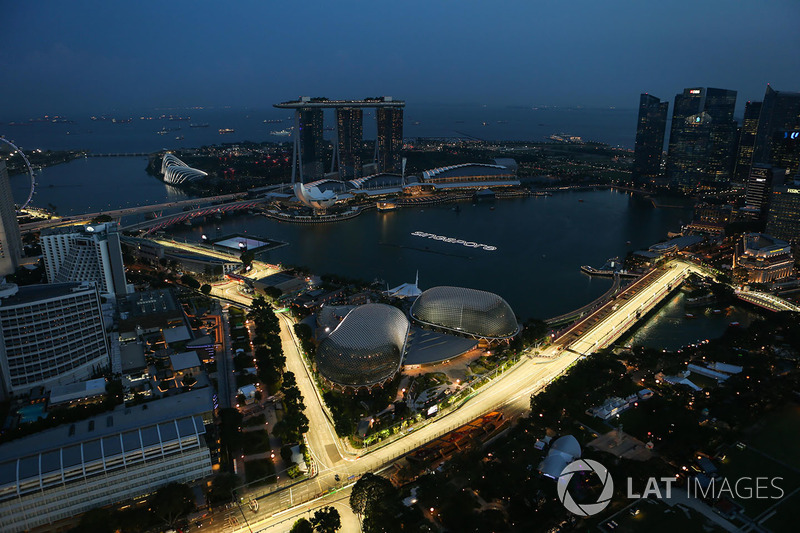 Aerial view from the 66th floor of the Swissotel