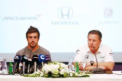 Fernando Alonso and Zak Brown, Executive Director, McLaren Technology Group, announce Fernando's deal to race in the 2017 Indianapolis 500 in an Andretti Autosport run McLaren Honda car