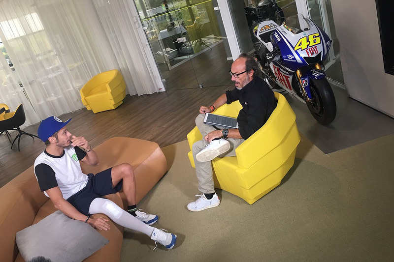 Valentino Rossi interviewé par Guido Meda