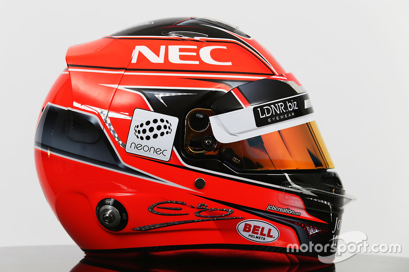 The helmet of Esteban Ocon, Sahara Force India F1 Team