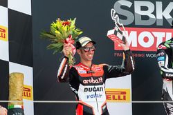 Podium : le deuxième, Marco Melandri, Ducati Team