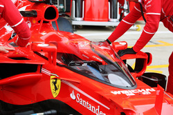 Sebastian Vettel, Ferrari SF70H, cockpit shield