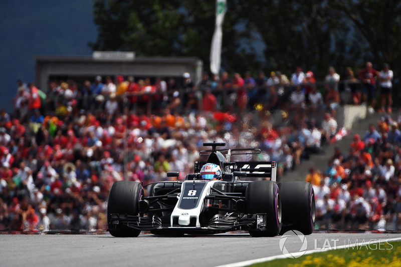 Romain Grosjean levou a Haas a um sólido sexto lugar na Áustria após o decepcionante 13º lugar no Azerbaijão.