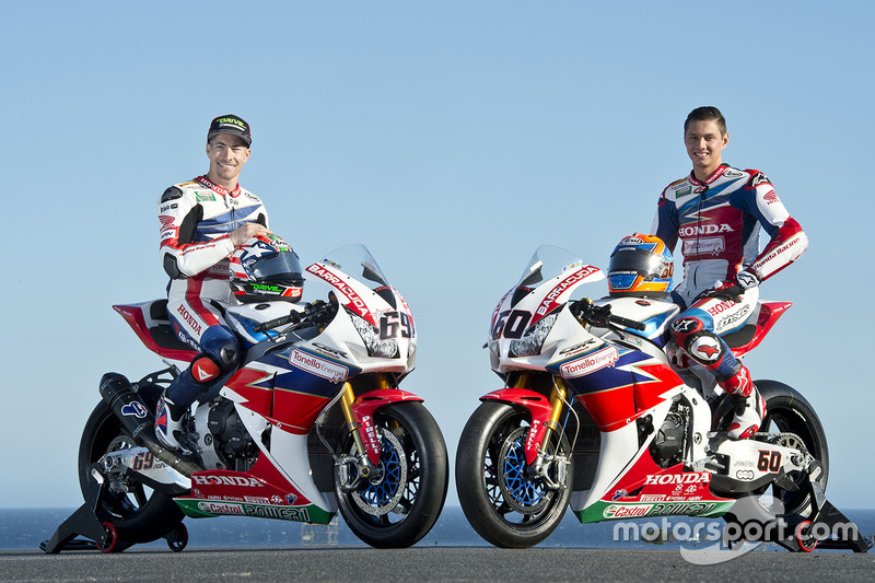 Nicky Hayden, Honda WSBK Team et Michael van der Mark, Honda WSBK Team