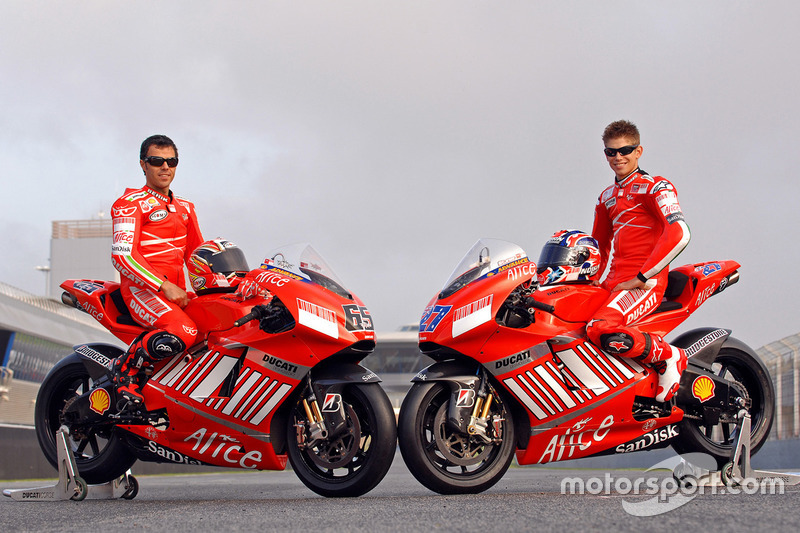 Loris Capirossi, Ducati Team y Casey Stoner, Ducati Team