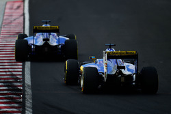 Felipe Nasr, Sauber C35 leads team mate Marcus Ericsson, Sauber C35