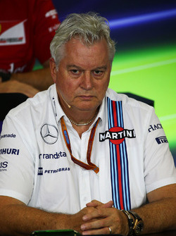 Pat Symonds, Williams Chief Technical Officer in the FIA Press Conference