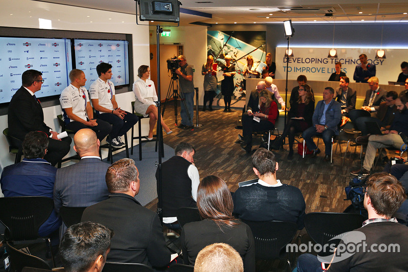 Valtteri Bottas, Lance Stroll, Claire Williams, Williams Team