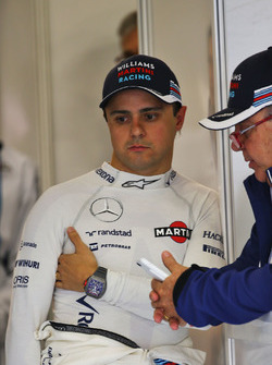 Felipe Massa, Williams, mit seinem Vater Luis Antonio Massa
