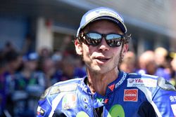 Ganador, Valentino Rossi, Yamaha Factory Racing en el parc ferme