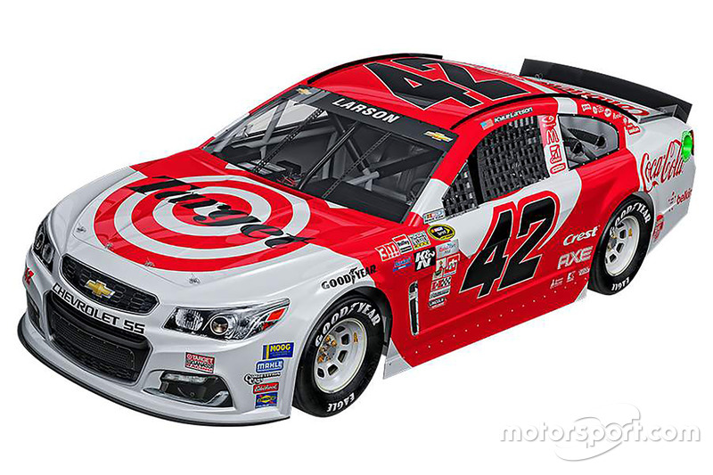 Kyle Larson, No. 42 Chip Ganassi Racing Chevrolet