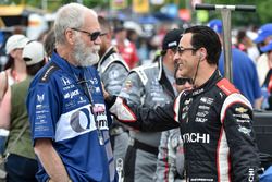 Helio Castroneves, Team Penske Chevrolet, David Letterman