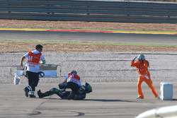 Alex Lowes, Tech 3 Yamaha, crash