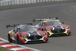 #89 AKKA ASP, Mercedes-AMG GT3: Laurent Cazenave, Daniele Perfetti, Michael Lyons; #87 AKKA ASP, Mercedes-AMG GT3: Maurice Ricci, Jean-Luc Beaubelique, Gilles Vannelet
