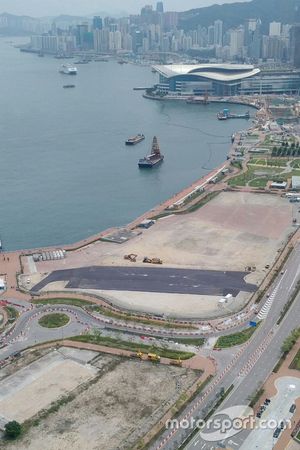 Obra del pitlane del Hong Kong ePrix