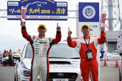 第1戦ツール・ド・九州2016で優勝した勝田範彦&石田裕一組のラックSTI名古屋スバルDL WRX