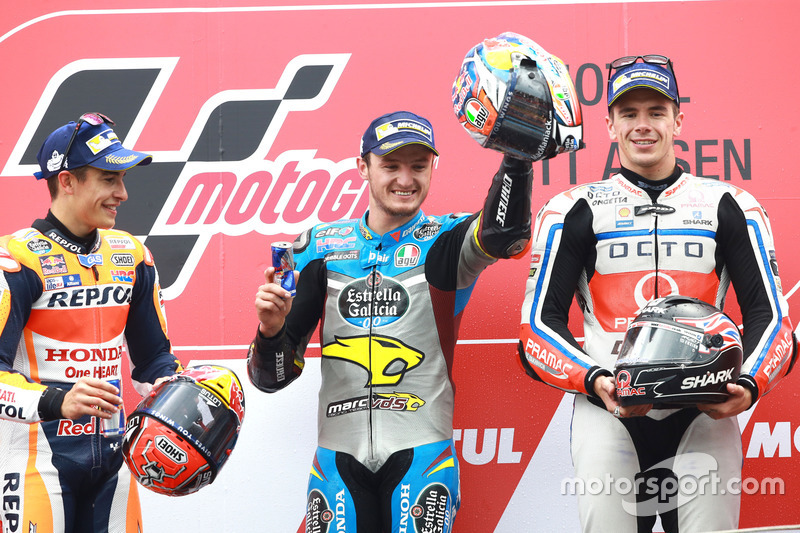 Podyum: 1. Jack Miller, Marc VDS Racing Honda, 2. Marc Marquez, Repsol Honda Team, 3. Scott Redding,