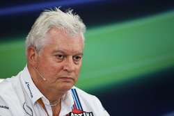 Pat Symonds, Williams Chief Technical Officer in the FIA Press Conference