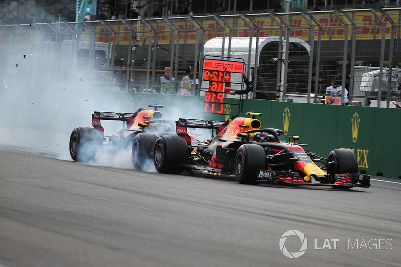 Столкновения: Макс Ферстаппен и Даниэль Риккардо, Red Bull Racing RB14