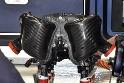 Dettaglio del motore di Daniel Ricciardo, Red Bull Racing RB14