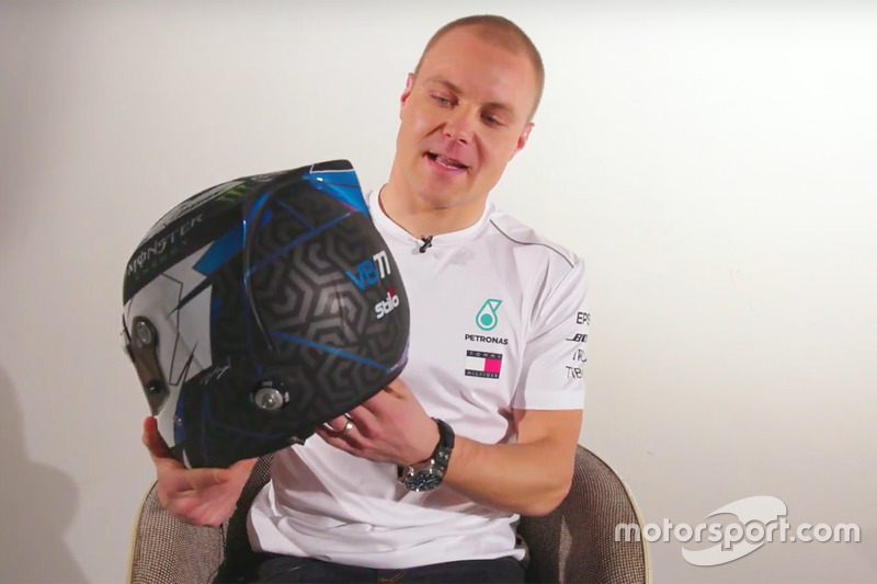 Valtteri Bottas, Mercedes AMG F1 présente son nouveau casque