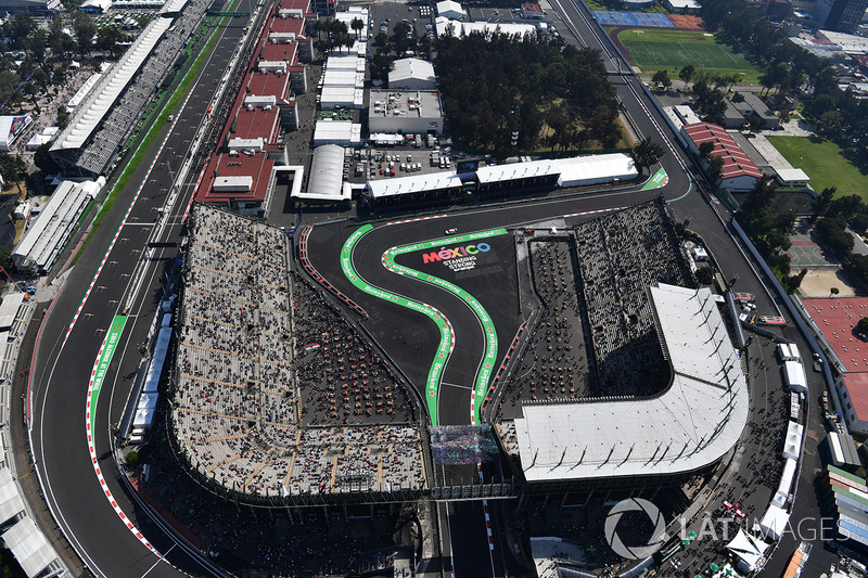Vista desde el aire de la pista