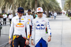 Max Verstappen, Red Bull Racing and Pierre Gasly, Scuderia Toro Rosso