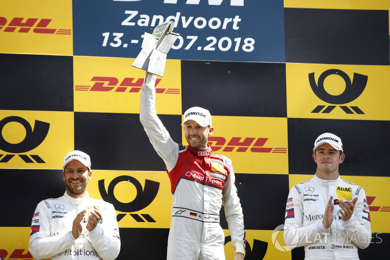 Podium: Race winner René Rast, Audi Sport Team Rosberg, second place Gary Paffett, Mercedes-AMG Team HWA, third place Paul Di Resta, Mercedes-AMG Team HWA
