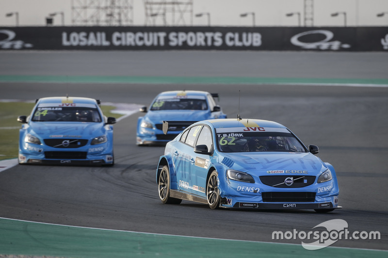 MAC 3, Thed Björk, Polestar Cyan Racing, Volvo S60 Polestar TC1 leads