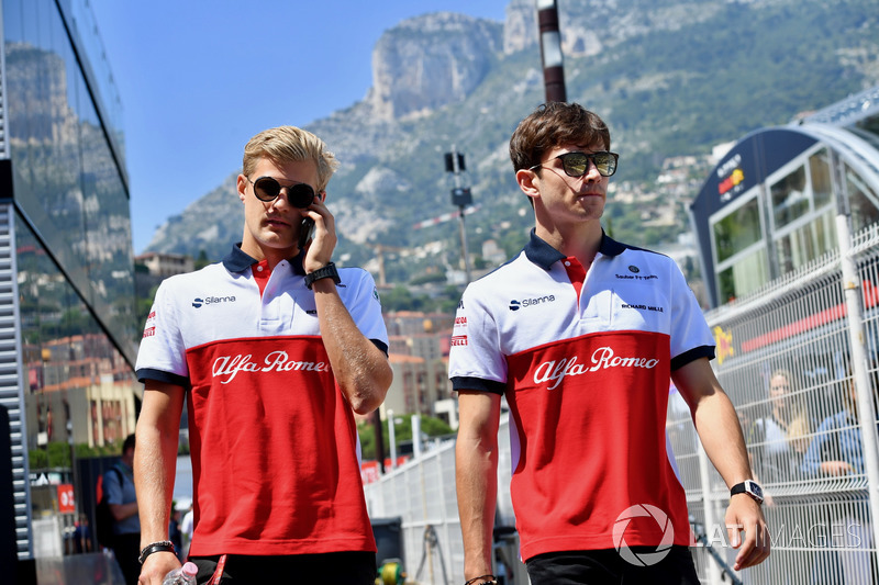 Marcus Ericsson, Sauber and Charles Leclerc, Sauber