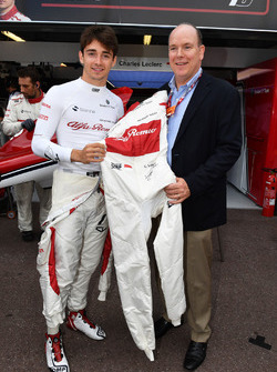 Charles Leclerc, Sauber, Prince Albert of Monaco