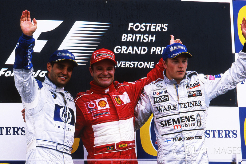 Los nueve podios de Montoya con el FW25 en 2003
