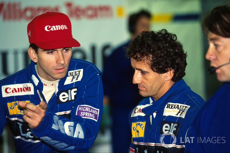 Damon Hill, Williams y Alain Prost, Williams