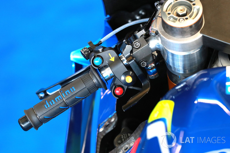 Alex Rins, Team Suzuki MotoGP, thumb operarted rear brake lraver